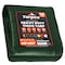 Tarpco Safety Heavy Duty Tarp, 80 ft L x 0.5 mm H x 40 ft W, 14 Mil, Green/Black, Polyethylene TS-103-40X80 - alternate 1